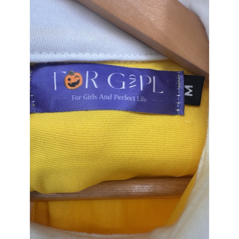 For G and PL Sz M Fit-N-Flare Madeline Yellow With White Collar Dress Cosplay‎ - Picture 6 of 7